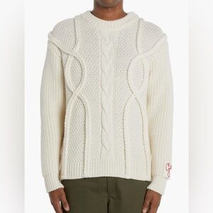 Golden Goose Cable Knit Merino Wool Sweater